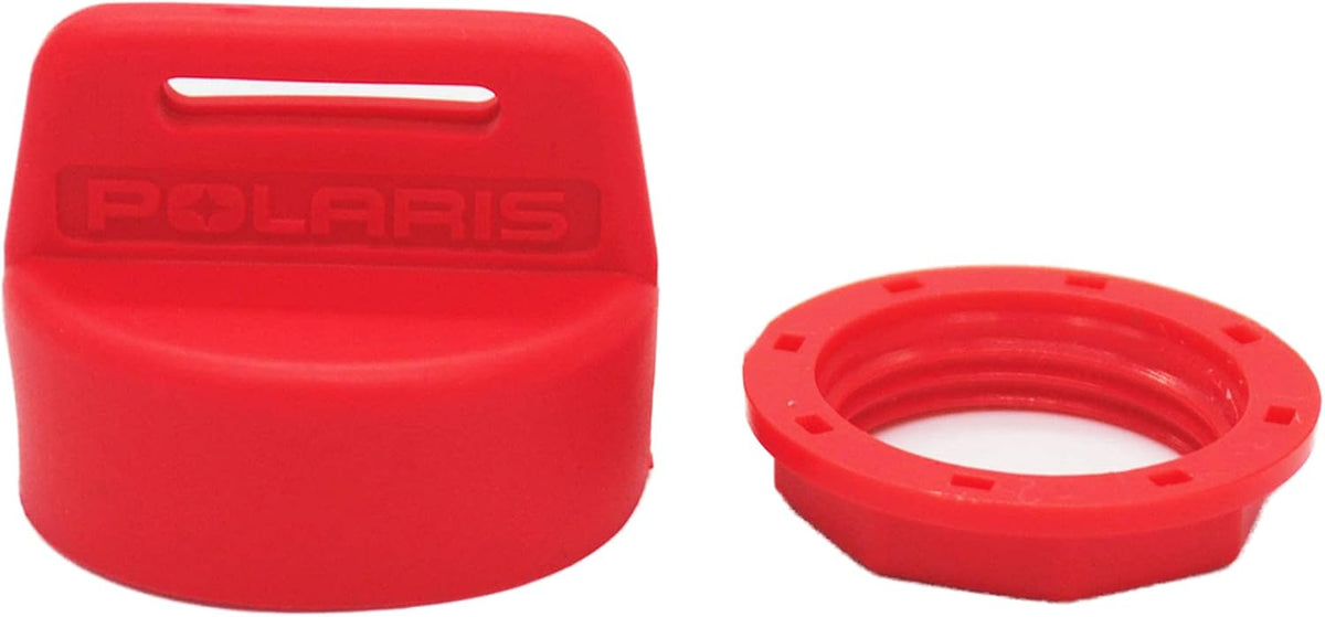 Ignition Key Switch Cover and Nut for Polaris ATV and UTV – Color Coded Silicone, 6 Colors – Red