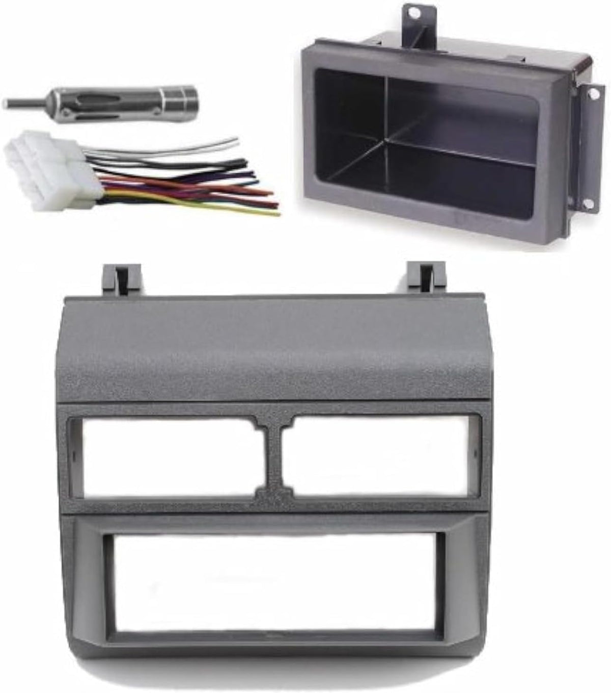 Single DIN Dash Kit for Chevrolet and GMC 1988-1996 – Grey