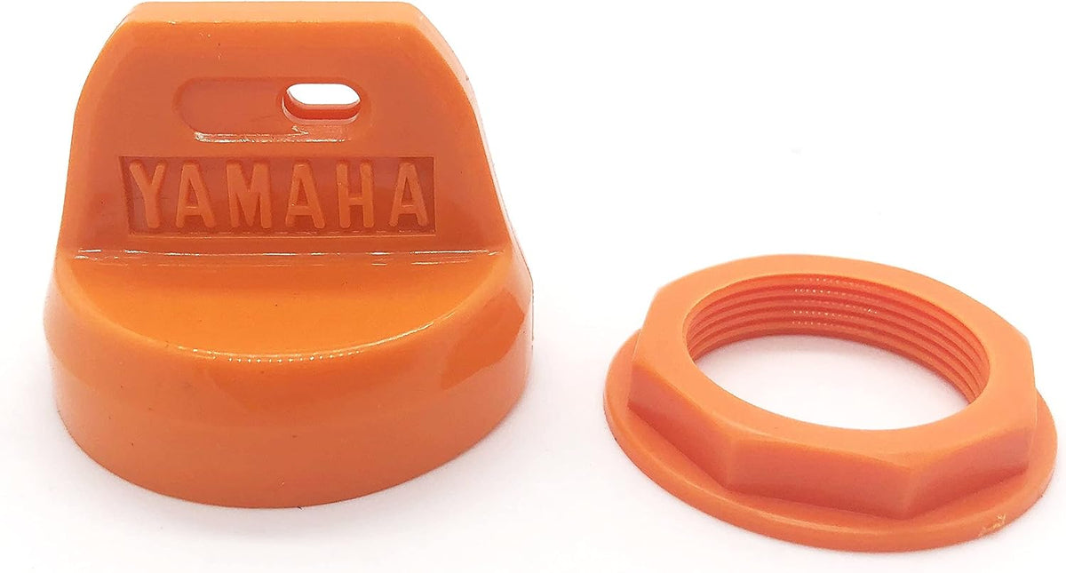 Ignition Key Switch Cover and Nut for Yamaha ATV – Grizzly and Raptor, Silicone, 6 Colors – Orange