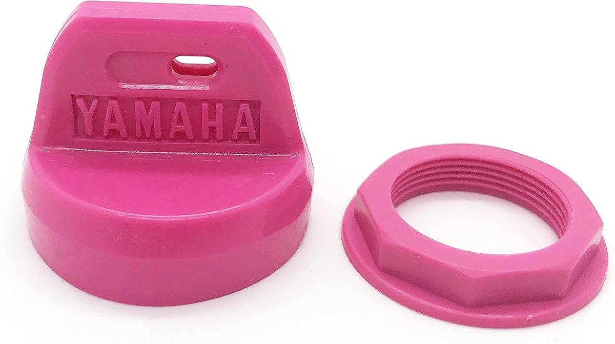 Ignition Key Switch Cover and Nut for Yamaha ATV – Grizzly and Raptor, Silicone, 6 Colors – Pink