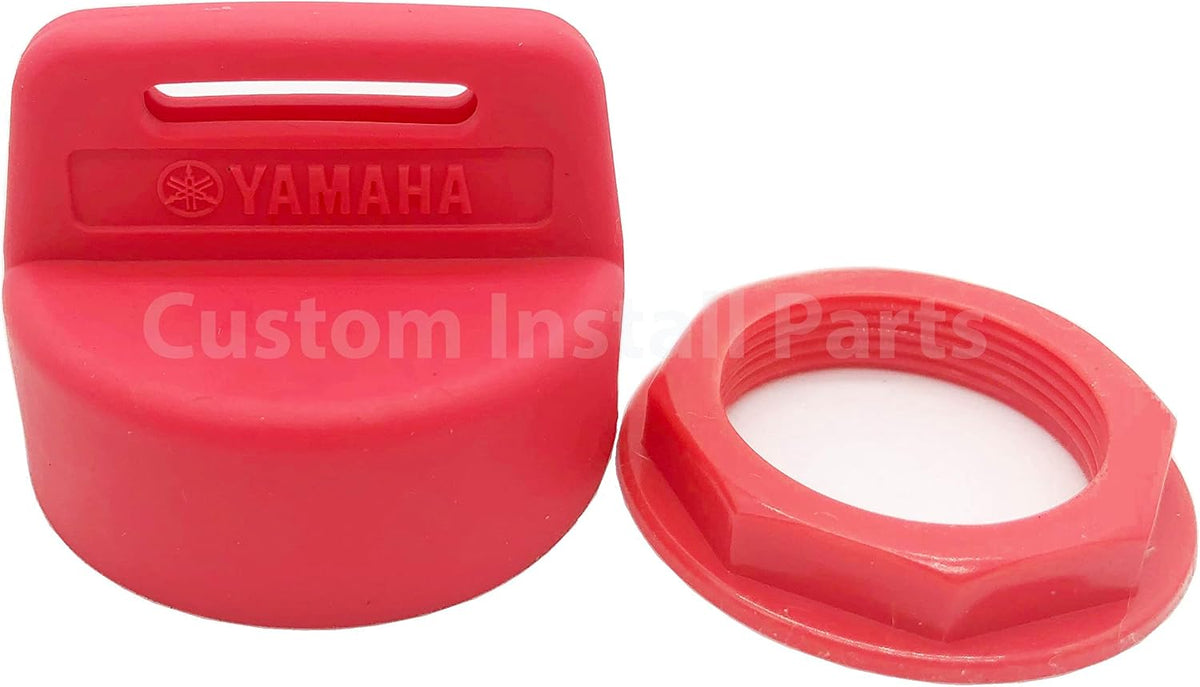 Ignition Key Switch Cover Cap for Yamaha Rhino, Wolverine and Viking – Silicone, 6 Colors – Red