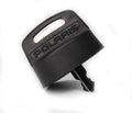 Ignition Key Switch Cover and Nut for Polaris ATV and UTV – Color Coded Silicone, 6 Colors – Black