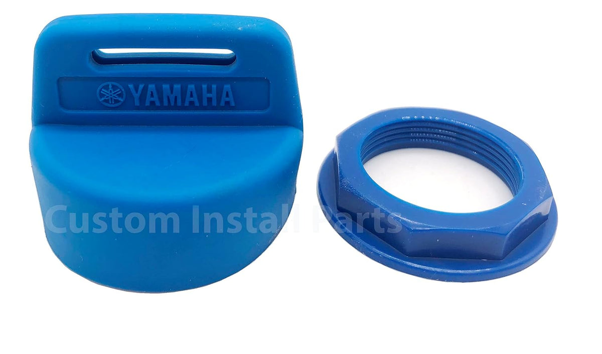 Ignition Key Switch Cover Cap for Yamaha Rhino, Wolverine and Viking – Silicone, 6 Colors – Blue