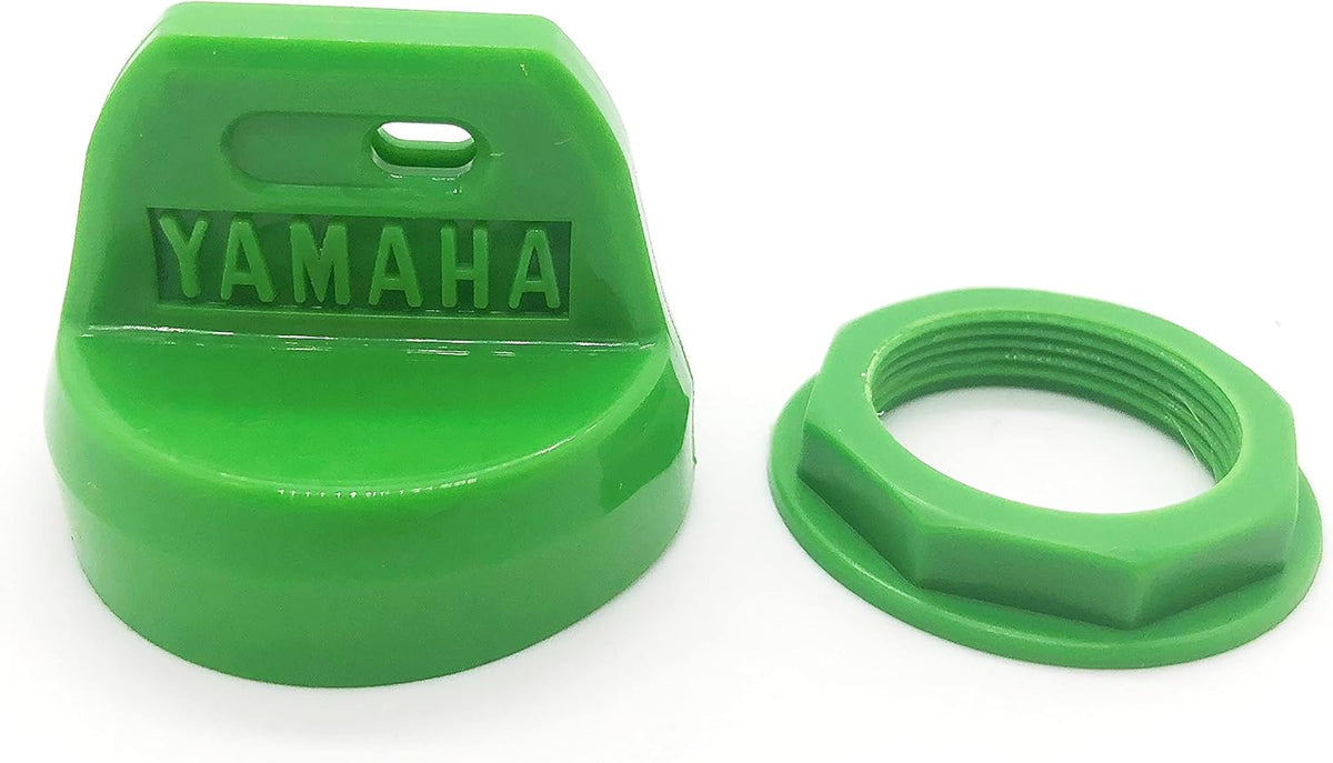 Ignition Key Switch Cover and Nut for Yamaha ATV – Grizzly and Raptor, Silicone, 6 Colors – Green