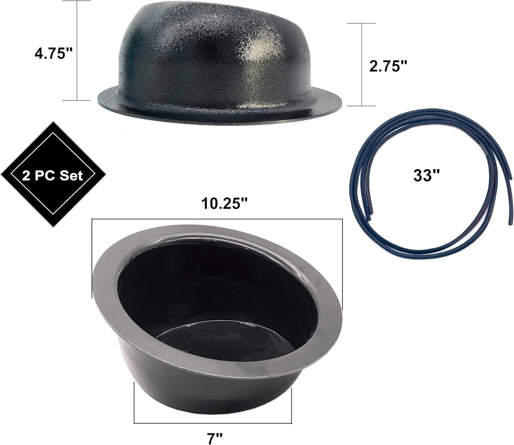 Angled Speaker Enclosure Pods for 6.5 Inch Speakers