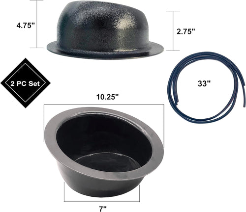 Angled Speaker Enclosure Pods for 6.5 Inch Speakers