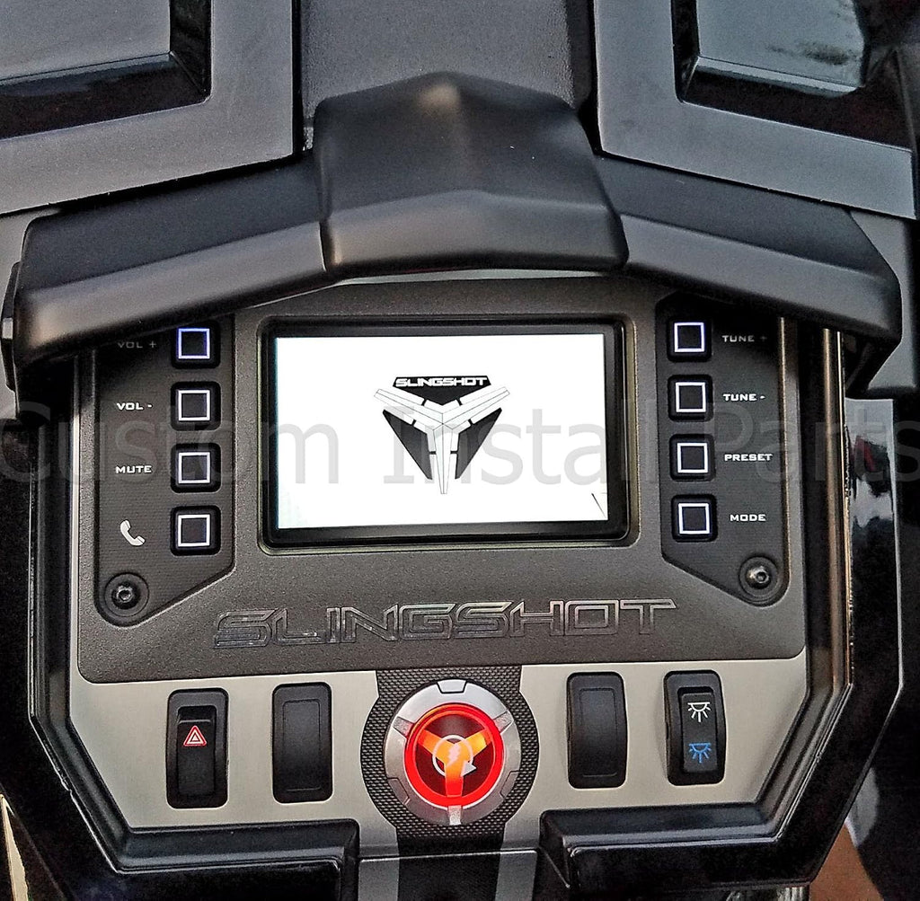 Radio and GPS Console Sun Visor for Polaris Slingshot SL and LE 2015-2017