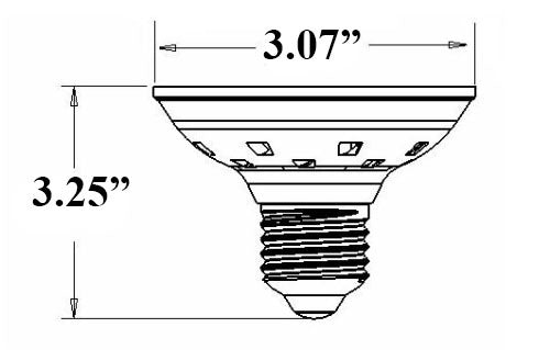 12V LED spa light bulb dimensions