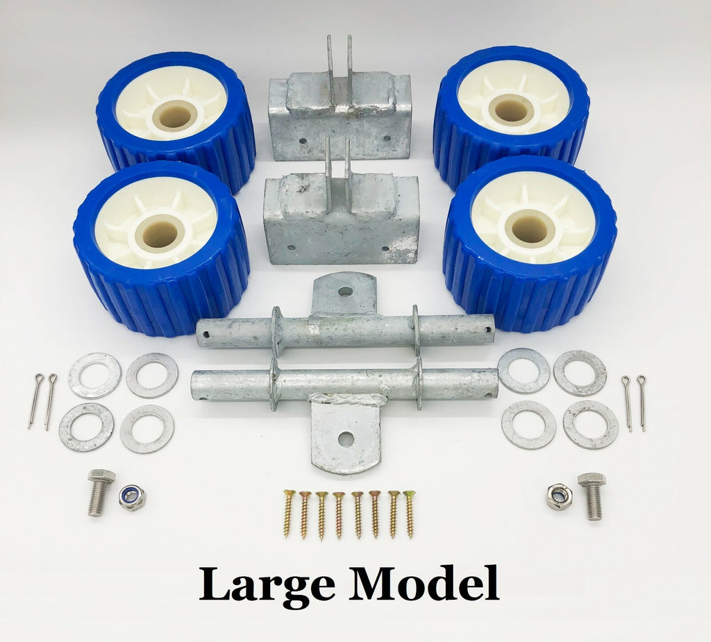 Large extra roller kit for watercraft ramp