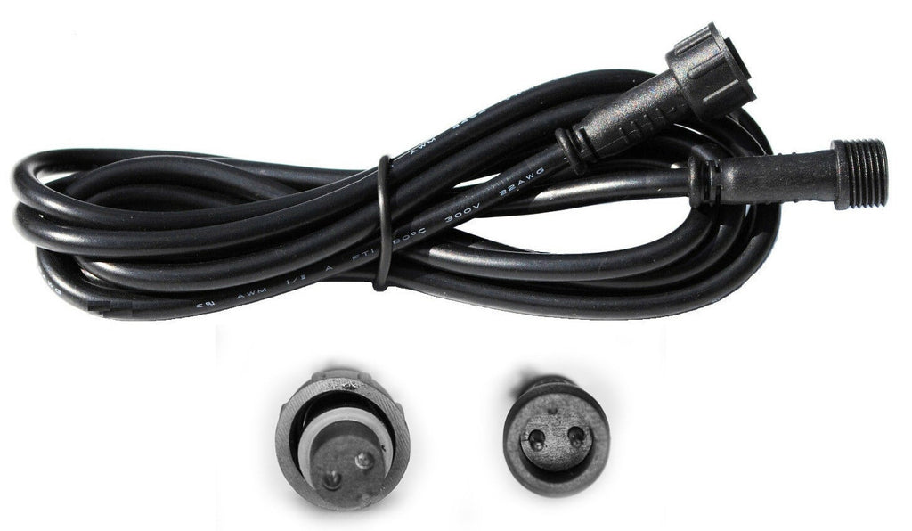 6.5 Foot Mini 2-Pin Extension Cord for Stainless Steel LED Deck Lights – Plug and Play