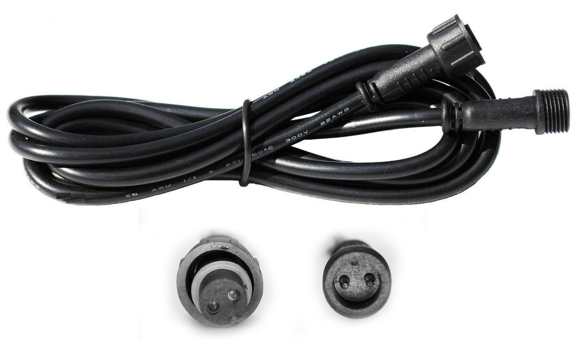 6.5 Foot Mini 2-Pin Extension Cord for Stainless Steel LED Deck Lights – Plug and Play