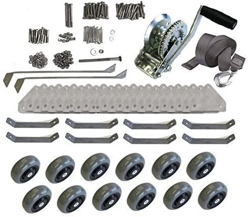 Small watercraft ramp roller kit