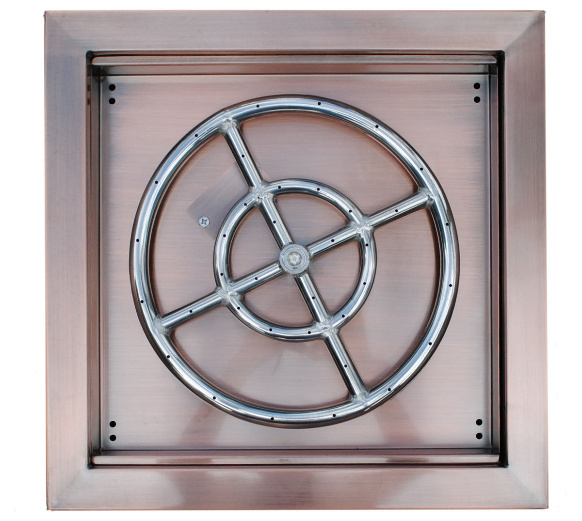 Copper Clad Gas Fire Pit Bowl – 18, 24 or 30 Inch, 316 Stainless Steel, Propane or Natural Gas