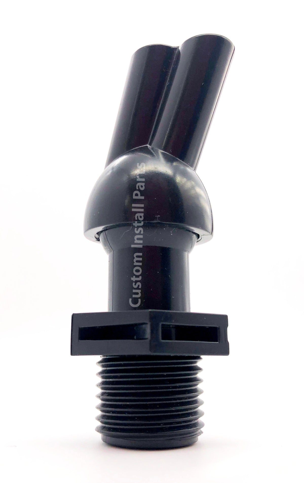 Deck jet dual stream swivel nozzle