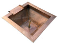 30 in. Water Bowl - Hammered Copper Finish