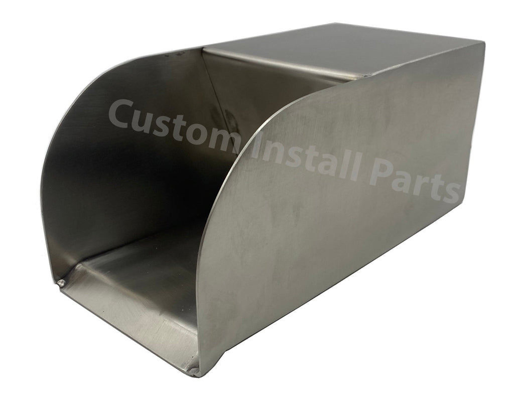 4 inch curved edge stainless steel pool water scupper