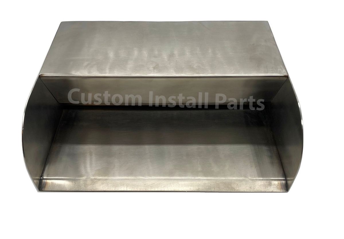 8 inch curved edge stainless steel pool water scupper