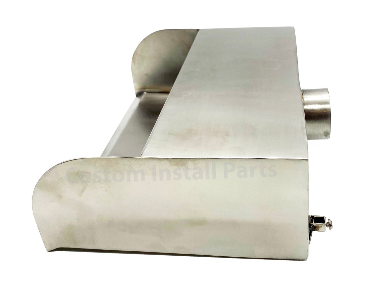 12 inch curved edge stainless steel pool water scupper
