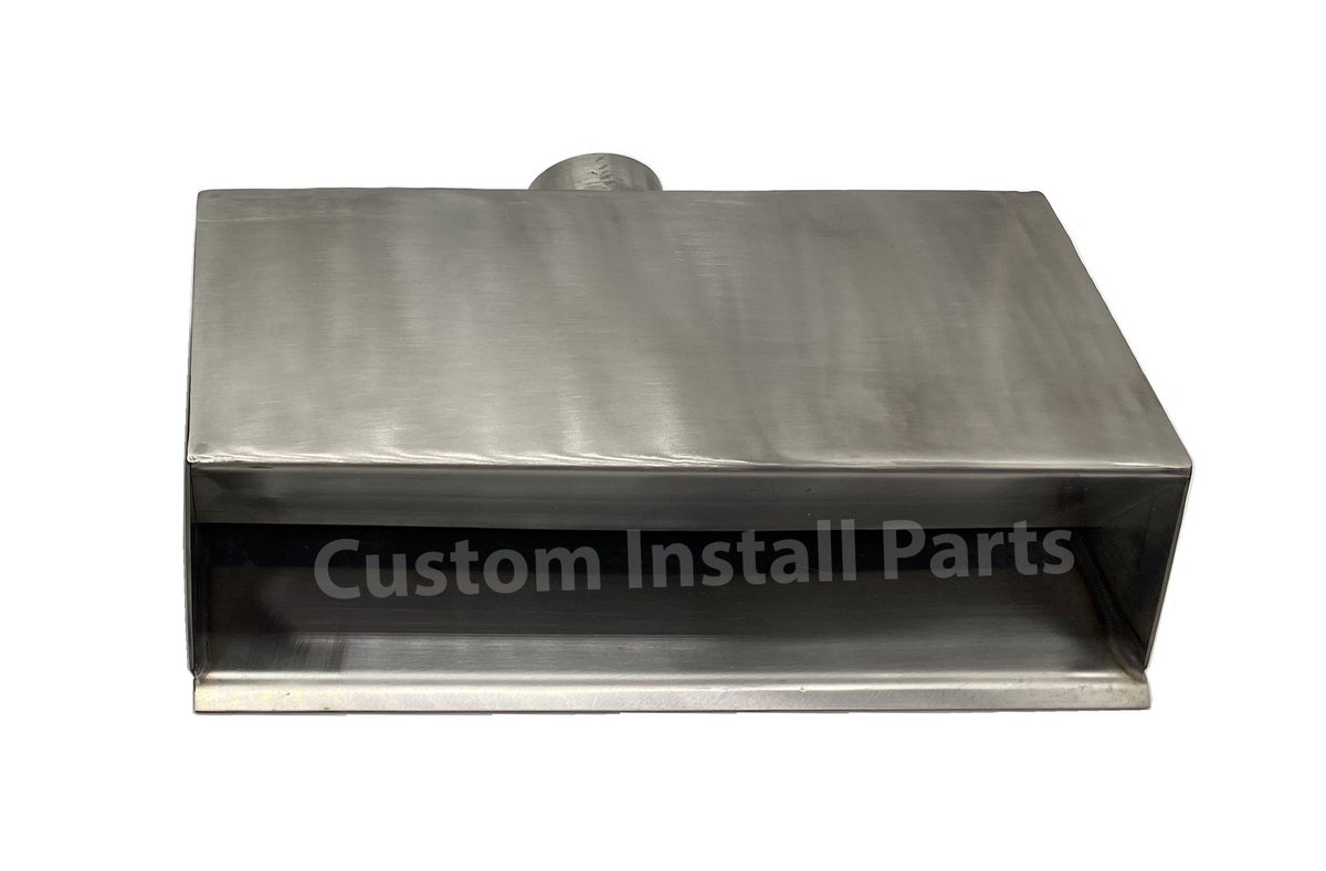 12 inch straight edge stainless steel pool water scupper