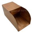 4 inch curved edge smooth copper pool water scupper