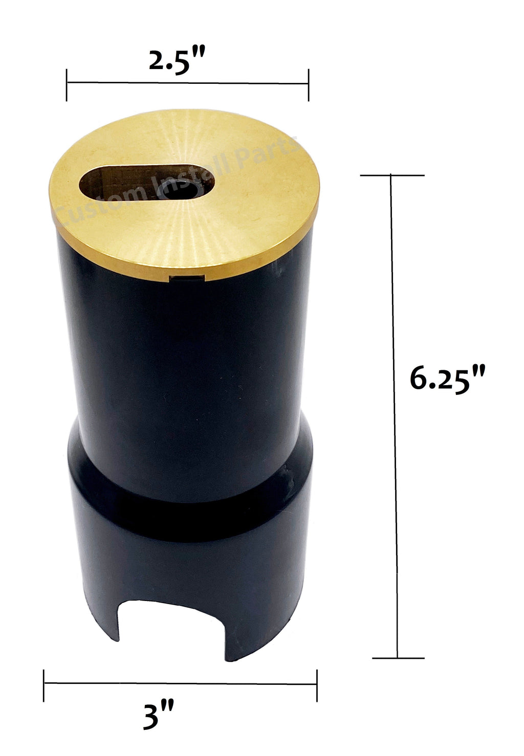 Pool deck jet fountain with solid brass cap