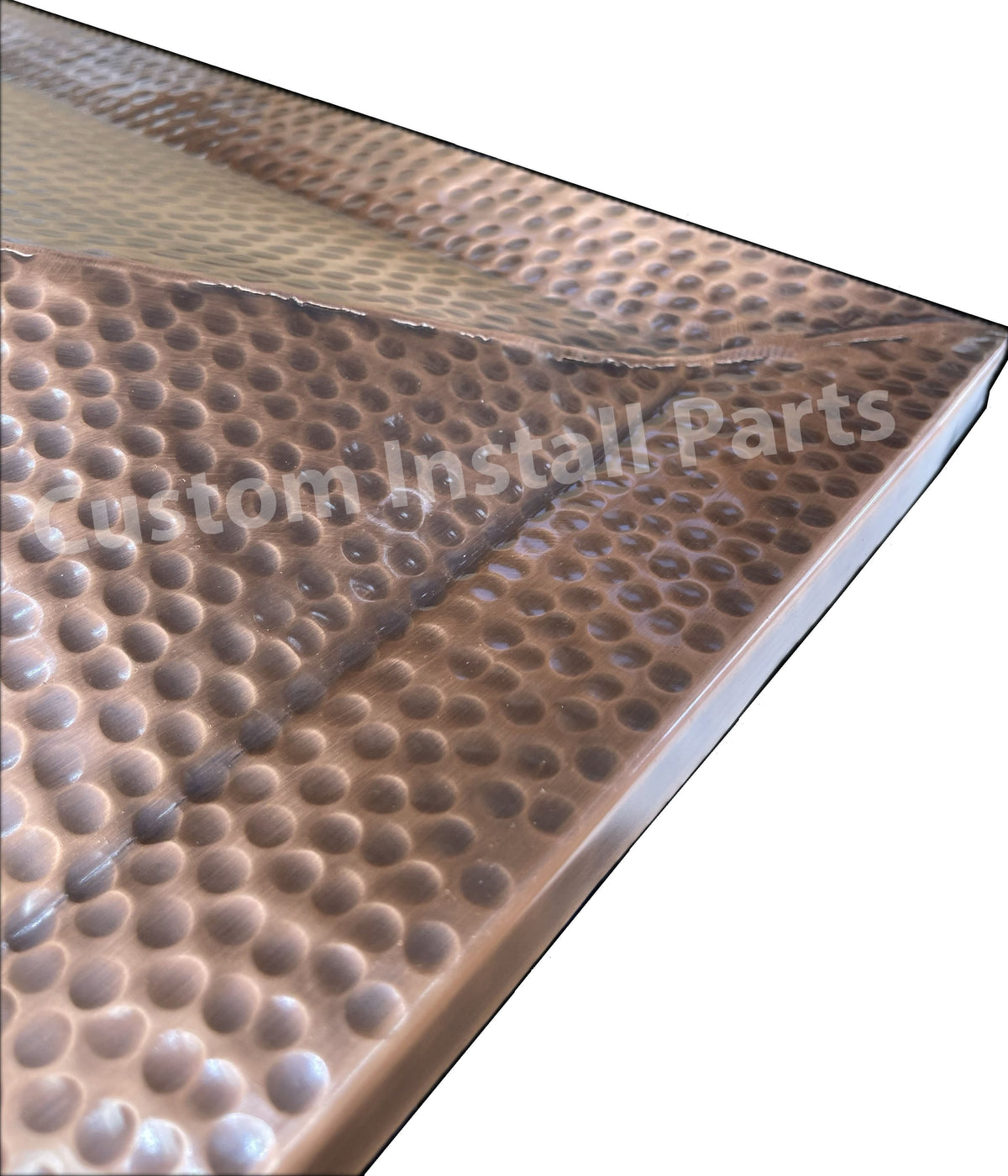 Hammered Copper Fire Pit Lid – Solid Copper Cover, 18, 24 or 30 Inch Square or 26 Inch Round