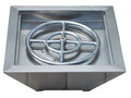 18 inch stainless steel finish gas fire pit bowl