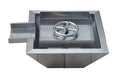 18 inch stainless steel fire and water bowl