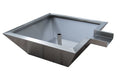 18 inch silver stainless steel water bowl fountain