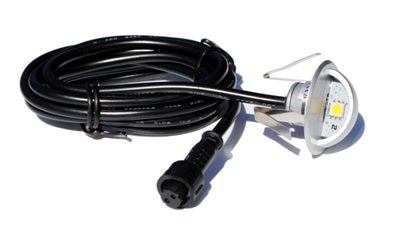 Stainless Steel LED Moon Deck Lights – Domed, White, Recessed In-Ground, 6 or 10 Pack with Optional Transformer